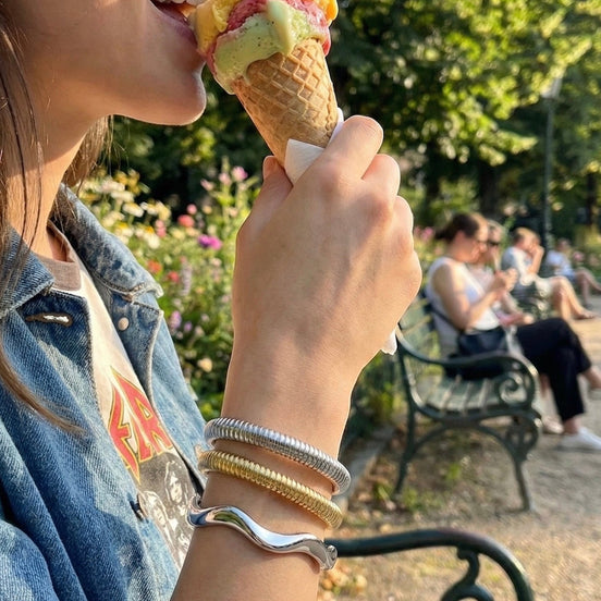 Pulsera Gin plateada