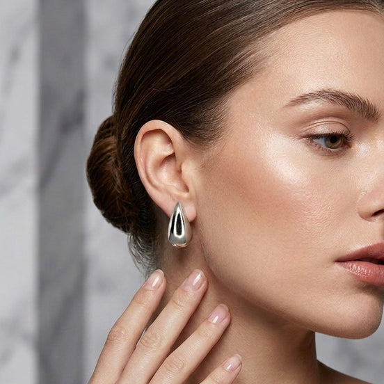 Aretes Silver Drop